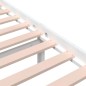Giroletto Bianco in Legno Massello 150x200 cm 5FT King Size Giroletto Bianco in Legno Massello 150x200 cm 5FT King Size