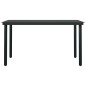 Set Mobili da Pranzo per Giardino 5 pz Nero