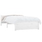 Giroletto Bianco in Legno Massello 75x190 cm 2FT6 Small Single Giroletto Bianco in Legno Massello 75x190 cm 2FT6 Small Single
