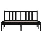 Giroletto Nero Legno Massello 135x190 cm 4FT6 Doppio