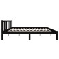 Giroletto Nero Legno Massello 135x190 cm 4FT6 Doppio
