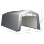 Tenda Capannone 300x750 cm Grigio Acciaio Tenda Capannone 300x750 cm Grigio Acciaio