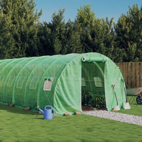 Serra con Telaio in Acciaio Verde 54 m² 18x3x2 m