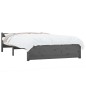 Giroletto Grigio in Legno Massello 135x190 cm 4FT6 Double Giroletto Grigio in Legno Massello 135x190 cm 4FT6 Double