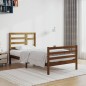 vidaXL Giroletto senza Materasso Ambra Legno Massello Pino 90x200 cm vidaXL Giroletto senza Materasso Ambra Legno Massello Pino 90x200 cm