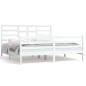 vidaXL Giroletto Bianco in Legno Massello 180x200 cm Super King vidaXL Giroletto Bianco in Legno Massello 180x200 cm Super King