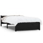 Giroletto Nero in Legno Massello 75x190 cm 2FT6 Piccolo Singolo Giroletto Nero in Legno Massello 75x190 cm 2FT6 Piccolo Singolo