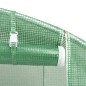 Serra con Telaio in Acciaio Verde 36 m² 18x2x2 m Serra con Telaio in Acciaio Verde 36 m² 18x2x2 m