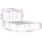 Giroletto Bianco in Legno Massello 135x190 cm 4FT6 Double