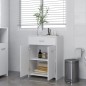 Armadio da Bagno Bianco 60x33x80 cm in Legno Multistrato Armadio da Bagno Bianco 60x33x80 cm in Legno Multistrato