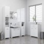 Armadio da Bagno Bianco 60x33x80 cm in Legno Multistrato Armadio da Bagno Bianco 60x33x80 cm in Legno Multistrato