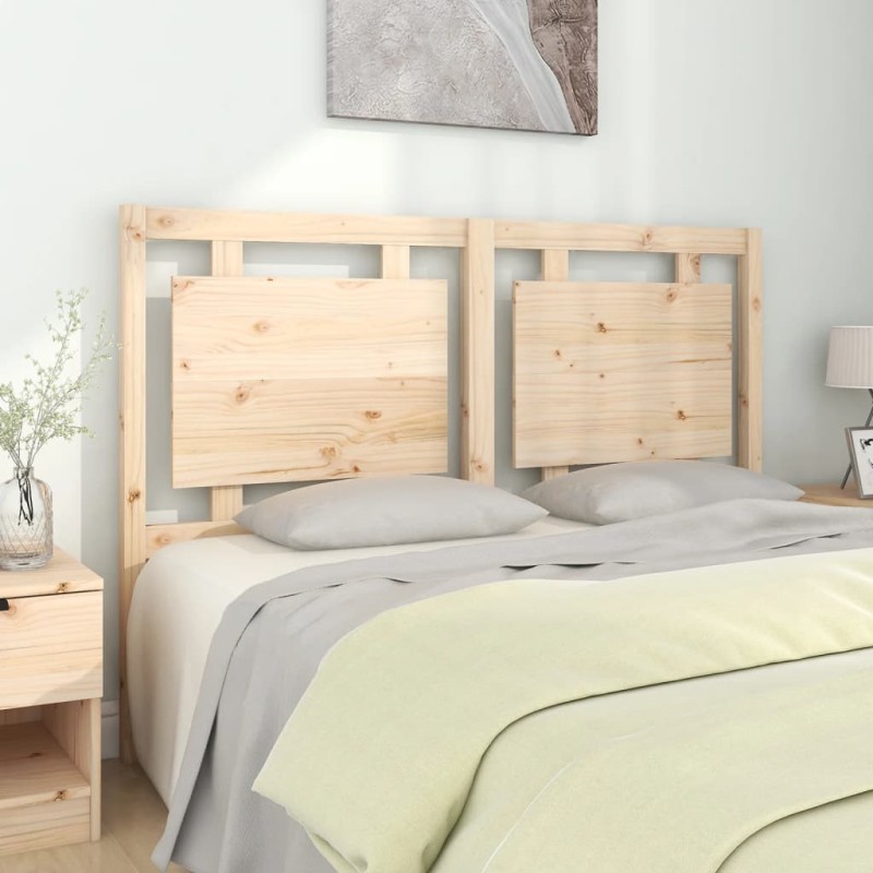 Testiera per Letto 145,5x4x100 cm in Legno Massello di Pino Testiera per Letto 145,5x4x100 cm in Legno Massello di Pino
