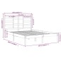 Giroletto Bianco in Legno Massello 150x200 cm 5FT King Size Giroletto Bianco in Legno Massello 150x200 cm 5FT King Size