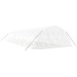 Serra con Telaio in Acciaio Bianco 80 m² 16x5x2,3 m