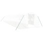 Serra con Telaio in Acciaio Bianco 36 m² 12x3x2 m Serra con Telaio in Acciaio Bianco 36 m² 12x3x2 m