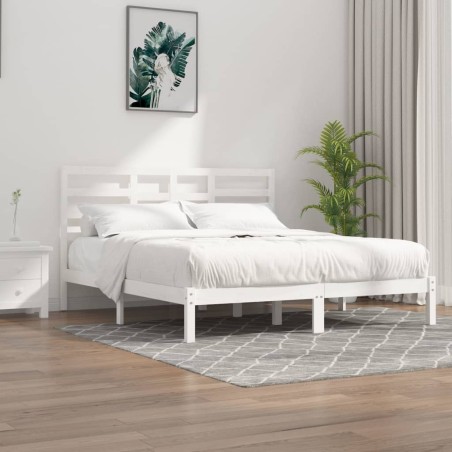 Giroletto Bianco in Legno Massello 180x200 cm 6FT Super King