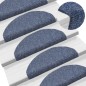 vidaXL Tappetini Adesivi per Scale 5 pz Blu 65x21x4 cm Agugliati vidaXL Tappetini Adesivi per Scale 5 pz Blu 65x21x4 cm Agugliati