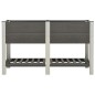 Fioriera Rialzata Giardino con Ripiano 150x50x90 cm WPC Grigio Fioriera Rialzata Giardino con Ripiano 150x50x90 cm WPC Grigio