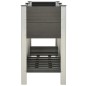 Fioriera Rialzata Giardino con Ripiano 150x50x90 cm WPC Grigio Fioriera Rialzata Giardino con Ripiano 150x50x90 cm WPC Grigio