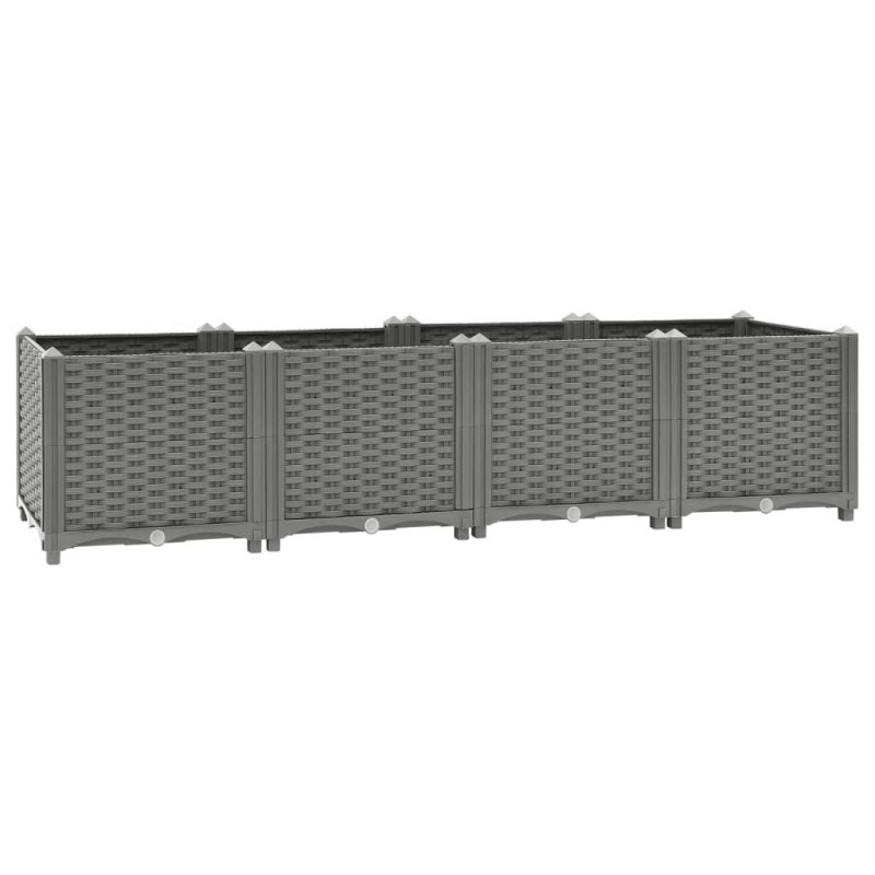vidaXL Fioriera Rialzata 160x40x38 cm in Polipropilene vidaXL Fioriera Rialzata 160x40x38 cm in Polipropilene