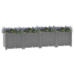 vidaXL Fioriera Rialzata 160x40x38 cm in Polipropilene
