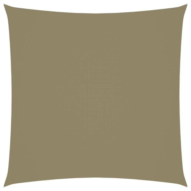 Parasole a Vela in Tela Oxford Quadrato 7x7 m Beige
