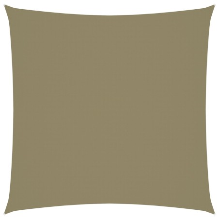 Parasole a Vela in Tela Oxford Quadrato 7x7 m Beige