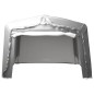 vidaXL Tenda Capannone 370x370 cm Grigio Acciaio