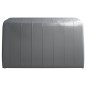 vidaXL Tenda Capannone 370x370 cm Grigio Acciaio