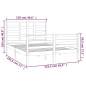 Giroletto in Legno Massello 120x190 cm 4FT Small Double Giroletto in Legno Massello 120x190 cm 4FT Small Double