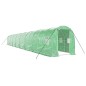 Serra con Telaio in Acciaio Verde 32 m² 16x2x2 m Serra con Telaio in Acciaio Verde 32 m² 16x2x2 m