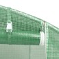 Serra con Telaio in Acciaio Verde 32 m² 16x2x2 m Serra con Telaio in Acciaio Verde 32 m² 16x2x2 m