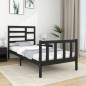Giroletto Nero in Legno Massello 90x190 cm 3FT Single Giroletto Nero in Legno Massello 90x190 cm 3FT Single