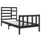 Giroletto Nero in Legno Massello 90x190 cm 3FT Single Giroletto Nero in Legno Massello 90x190 cm 3FT Single