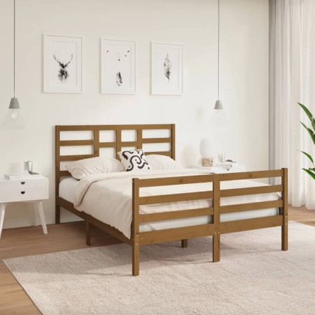 Giroletto Miele in Legno Massello 135x190 cm 4FT6 Double