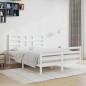 vidaXL Giroletto Bianco in Legno Massello 120x200 cm vidaXL Giroletto Bianco in Legno Massello 120x200 cm