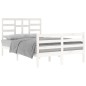 vidaXL Giroletto Bianco in Legno Massello 120x200 cm vidaXL Giroletto Bianco in Legno Massello 120x200 cm