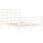 vidaXL Giroletto Bianco in Legno Massello 120x200 cm vidaXL Giroletto Bianco in Legno Massello 120x200 cm