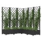 Fioriera da Giardino con Graticcio Nero 120x120x121,5 cm in PP Fioriera da Giardino con Graticcio Nero 120x120x121,5 cm in PP