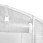 Serra con Telaio in Acciaio Bianco 70 m² 14x5x2,3 m Serra con Telaio in Acciaio Bianco 70 m² 14x5x2,3 m