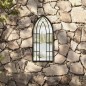 Specchio da Giardino Nero 70x30 cm in Ferro per Uso Esterno Specchio da Giardino Nero 70x30 cm in Ferro per Uso Esterno
