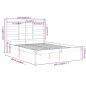 Giroletto Miele in Legno Massello 150x200 cm 5FT King Size Giroletto Miele in Legno Massello 150x200 cm 5FT King Size