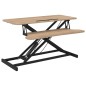 Banco da Lavoro Regolabile 90x40x(13-50) cm in Acciaio e Legno Banco da Lavoro Regolabile 90x40x(13-50) cm in Acciaio e Legno
