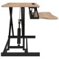 Banco da Lavoro Regolabile 90x40x(13-50) cm in Acciaio e Legno Banco da Lavoro Regolabile 90x40x(13-50) cm in Acciaio e Legno