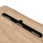 Banco da Lavoro Regolabile 90x40x(13-50) cm in Acciaio e Legno Banco da Lavoro Regolabile 90x40x(13-50) cm in Acciaio e Legno
