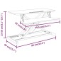 Banco da Lavoro Regolabile 90x40x(13-50) cm in Acciaio e Legno Banco da Lavoro Regolabile 90x40x(13-50) cm in Acciaio e Legno