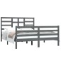 Giroletto Grigio in Legno Massello 150x200 cm 5FT King Size Giroletto Grigio in Legno Massello 150x200 cm 5FT King Size