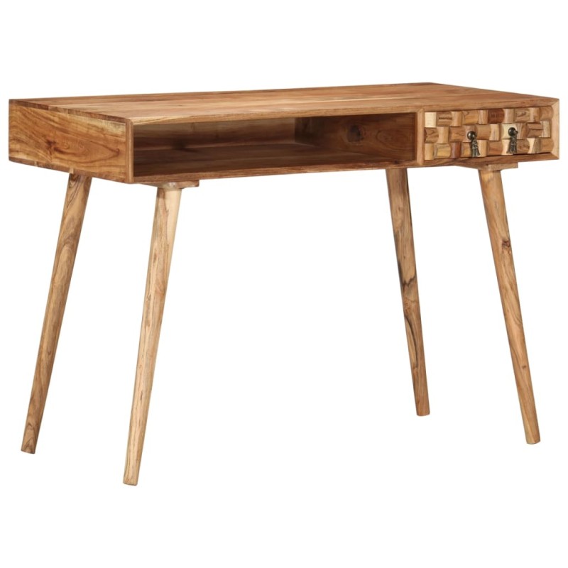Scrivania 115x50x76 cm in Legno Massello di Acacia Scrivania 115x50x76 cm in Legno Massello di Acacia