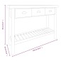 Tavolo Consolle 110x35x80 cm in Legno Massello di Abete Tavolo Consolle 110x35x80 cm in Legno Massello di Abete