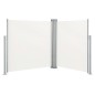 Tenda da Sole Due Lati Retrattile per Patio 170x600 cm Crema Tenda da Sole Due Lati Retrattile per Patio 170x600 cm Crema
